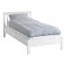 Jednolůžková postel TORINO 90x200 bílý lak