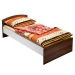Jednolůžková postel 60343 ořech/bílá