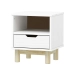 Noční stolek 1 zásuvka BONITO 2 bílý lak