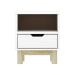 Noční stolek 1 zásuvka BONITO 2 bílý lak