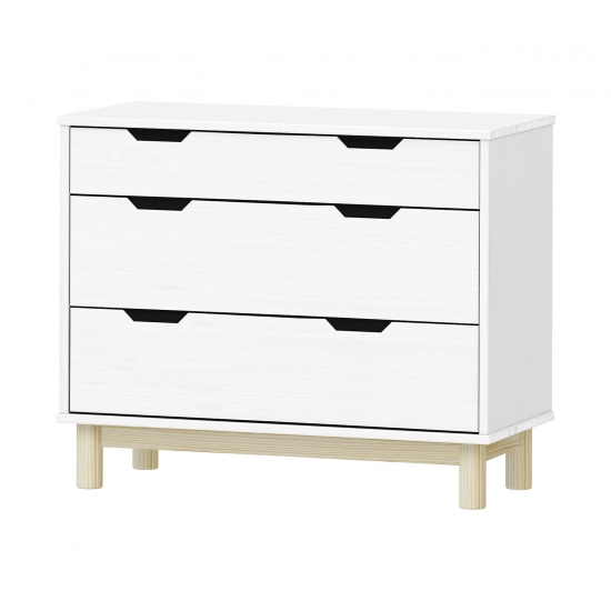 Komoda 2+1 zásuvky BONITO 2 bílý lak