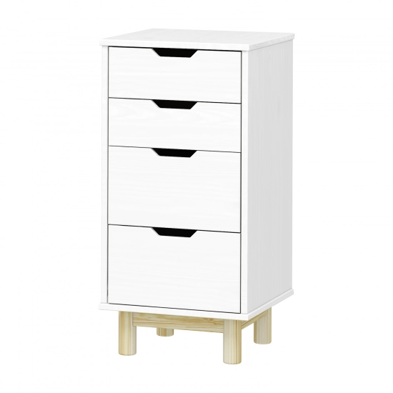 Komoda 2+2 zásuvky BONITO 2 bílý lak