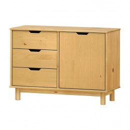 Komoda 1 dveře + 3 zásuvky BONITO 2 vosk