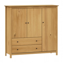 Prádelník 3 dveře + 2 zásuvky TORINO vosk