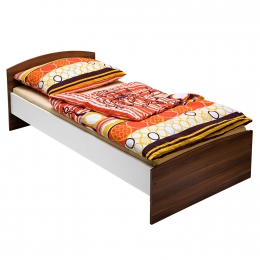 Jednolůžková postel 60343 ořech/bílá