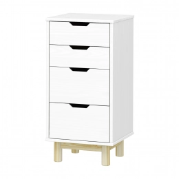 Komoda 2+2 zásuvky BONITO 2 bílý lak