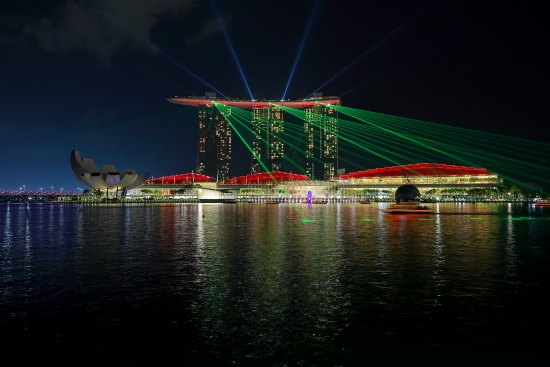 Obraz Noční Singapur