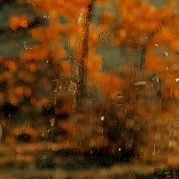 Obraz Podzim za sklem