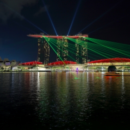 Obraz Noční Singapur