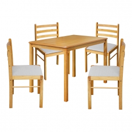 Stůl + 4 židle FARO lak javor